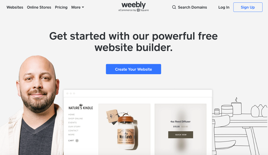 電商平台比較 Weebly