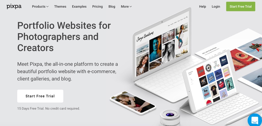 Pixpa Homepage