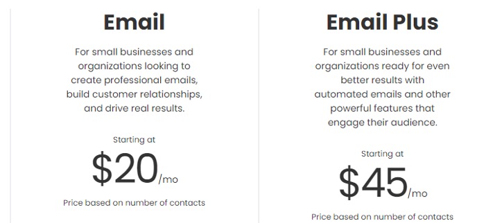 Constant Contact Pricing