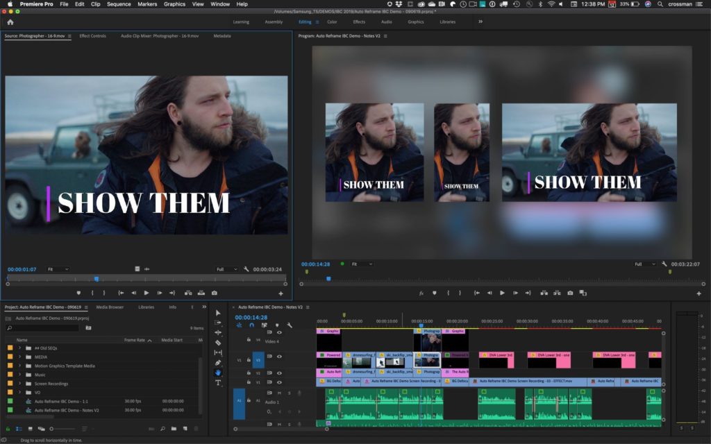 Adobe Premiere Pro video editor