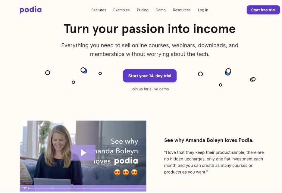 use podia to sell online courses