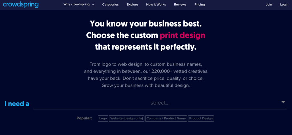 crowdspring a platform to hire top designers