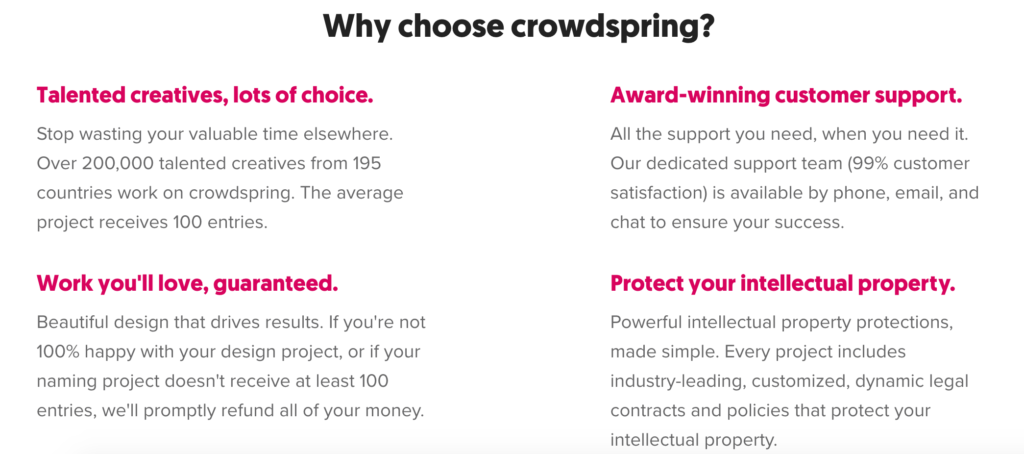 why choose crowdspring