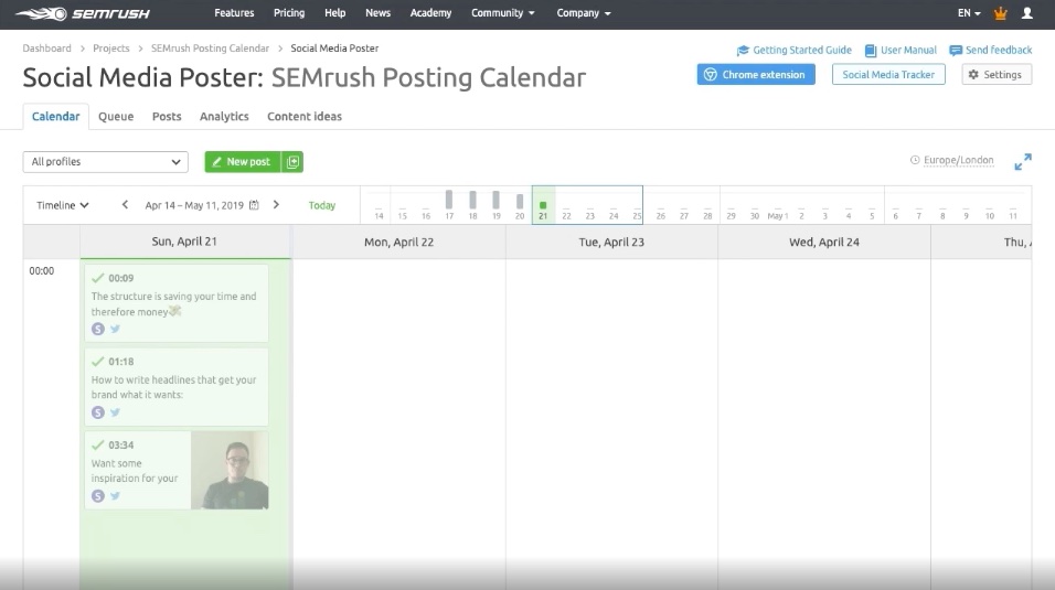 semrush 社交媒體海報