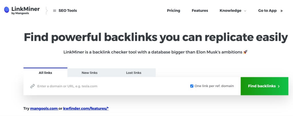 seo tools linkminer