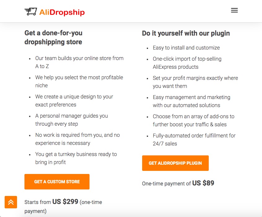 Alidropship pricing