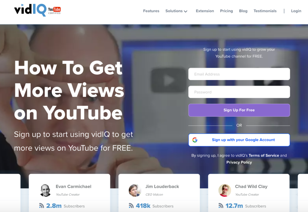 vidiq youtube seo tool