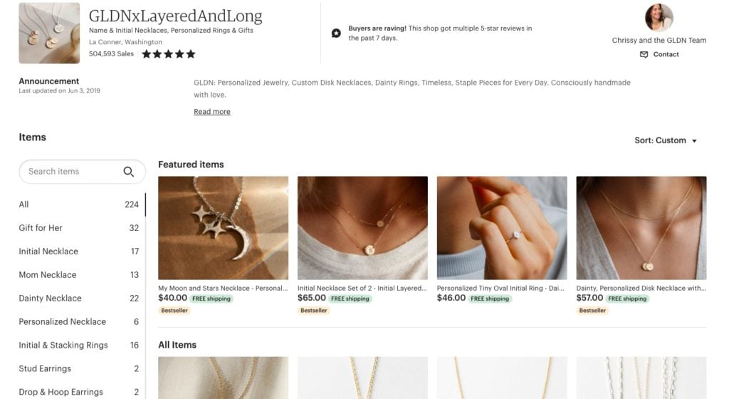sell jewelry on etsy