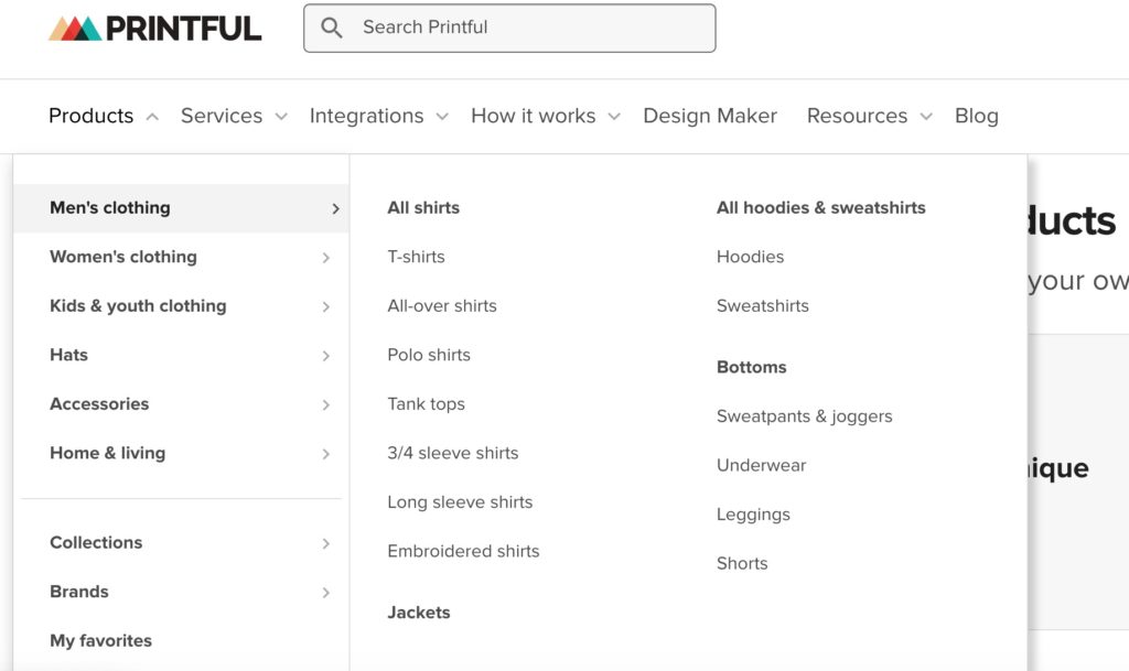 printful vs printify products