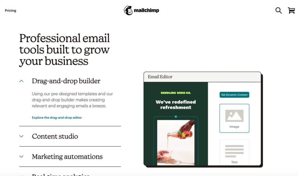 omnisend vs mailchimp email builder