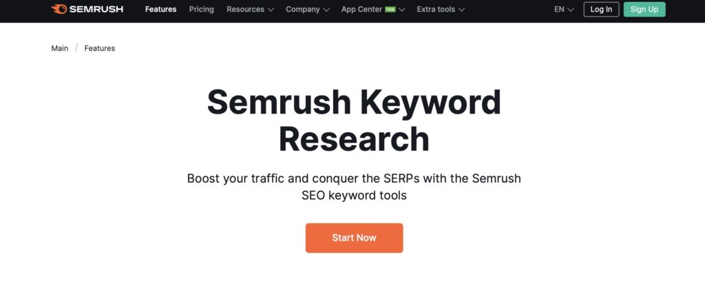 semrush 關鍵詞研究評論