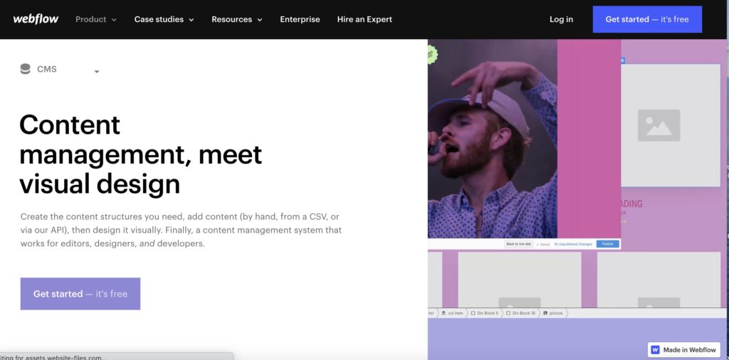 webflow cms