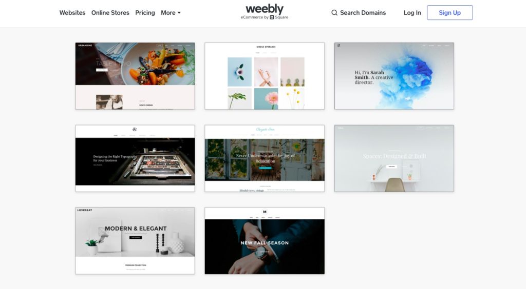 weebly website theme