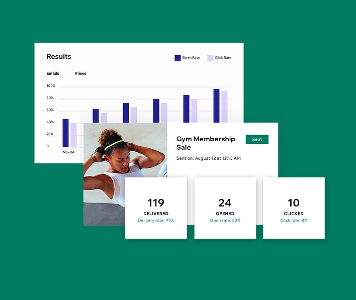 wix email marketing analytics