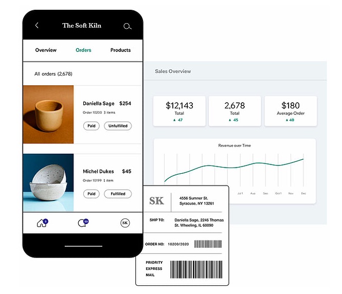 wix vs weebly dashboard