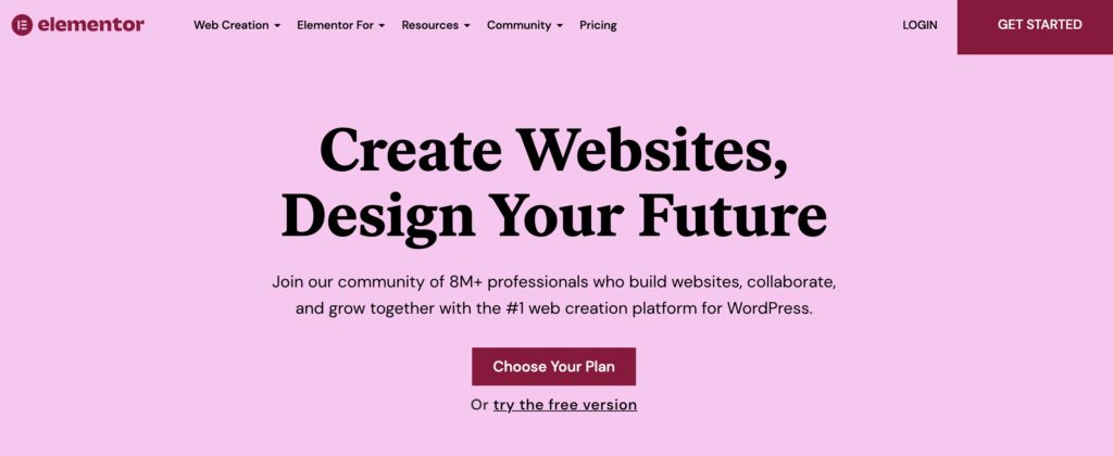 elementor website builder