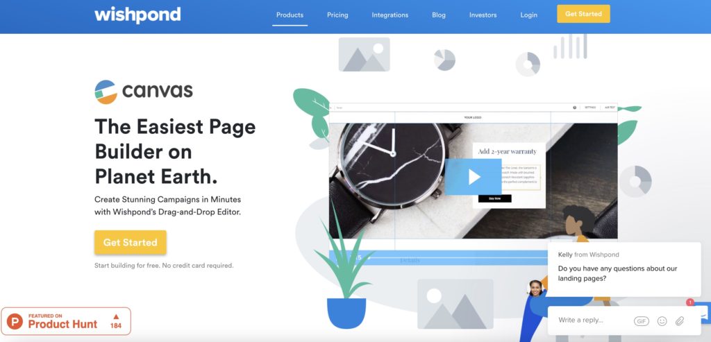 landing page builder wishpond