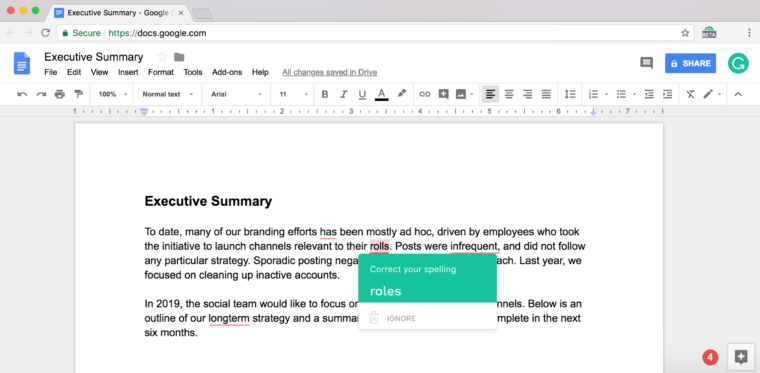 productivity tools grammarly