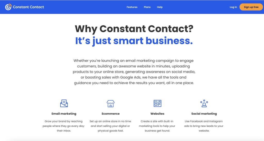 sales tools constant contact