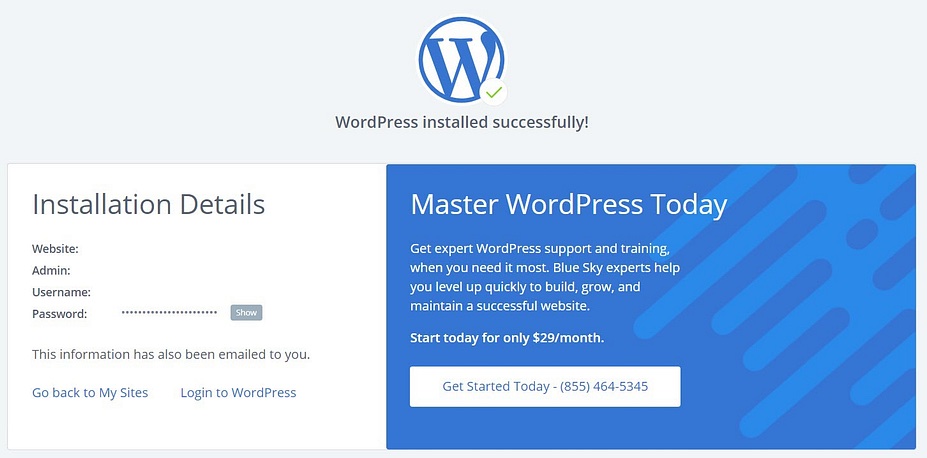 bluehost tutorial wordpress installation