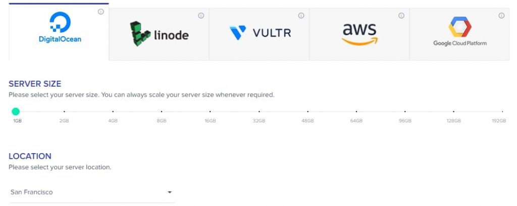 cloudways choose a cloud hosting provider