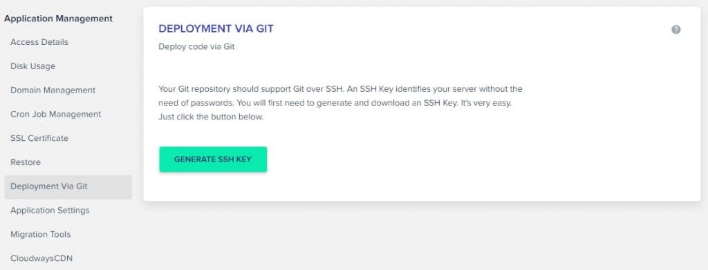 cloudways deployment via git