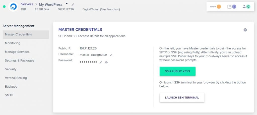 cloudways server management