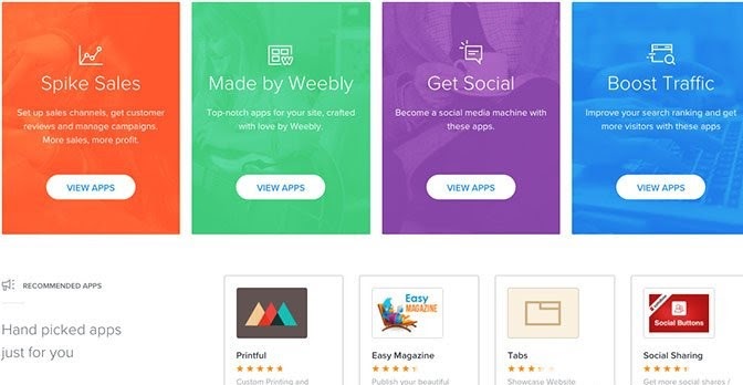 add apps to your weebly website