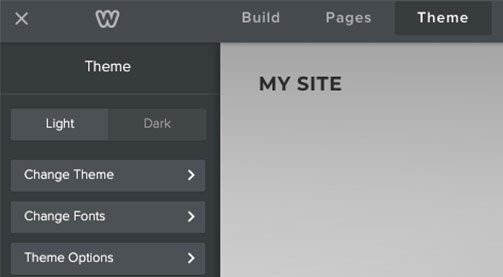 weebly customise theme