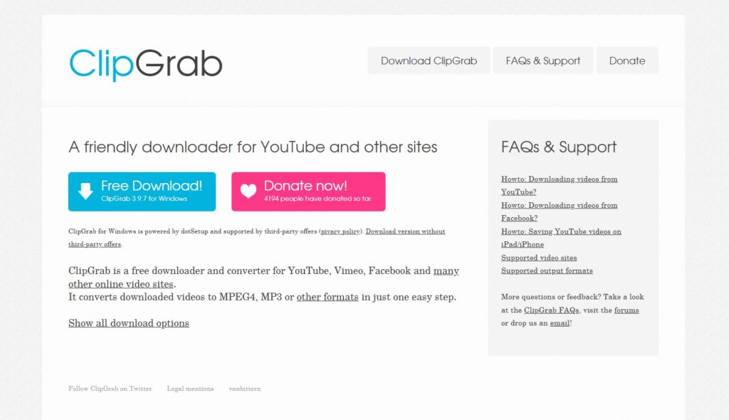 ClipGrab youtube 下載器