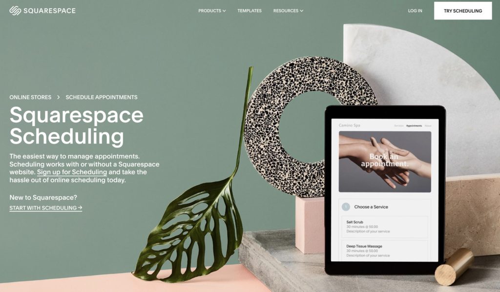 squarespace scheduling software