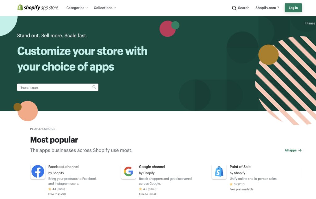 shopify app store