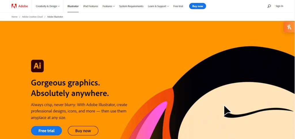 adobe illustrator best graphic design software for vector