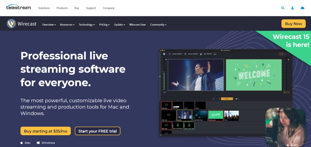 wirecast best streaming software for professional