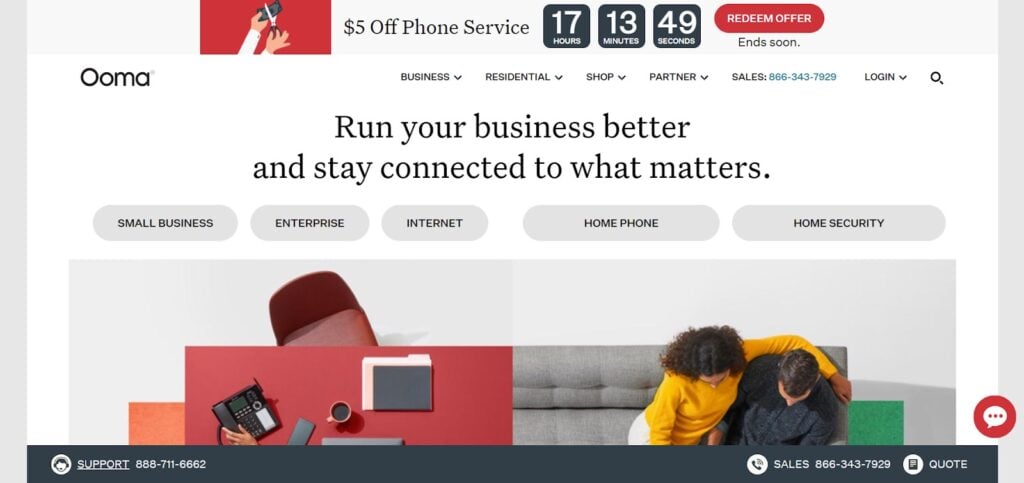 ooma best small business phone system