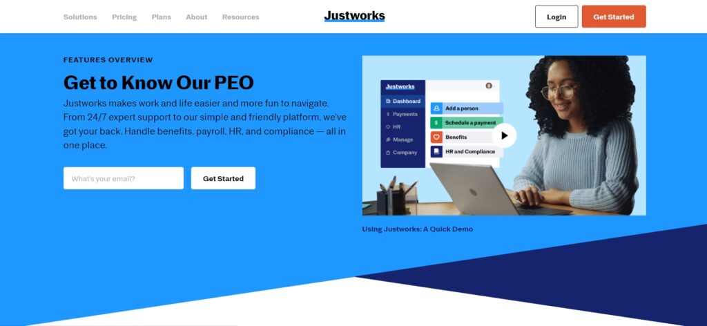 justworks PEO service provider