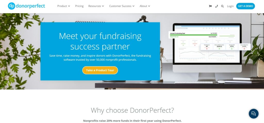 DonorPerfect is a Nonprofit CRM provides fundraising donor management