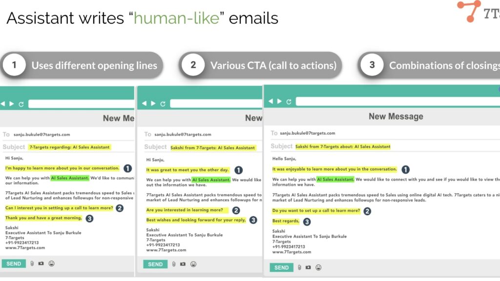 HubSpot Sales Assistant AI Feature to create human-like emails