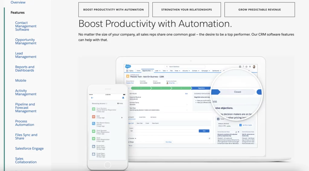 Salesforce CRM Contact Management