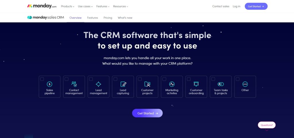 monday.com 顧客關係管理(CRM)平台