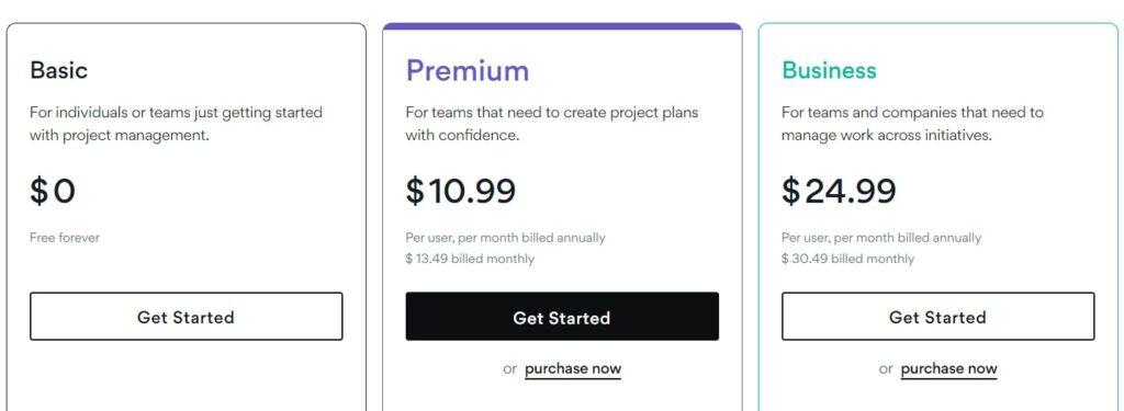 Asana Project Management Software Pricing