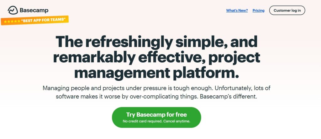 Basecamp Project Management Software