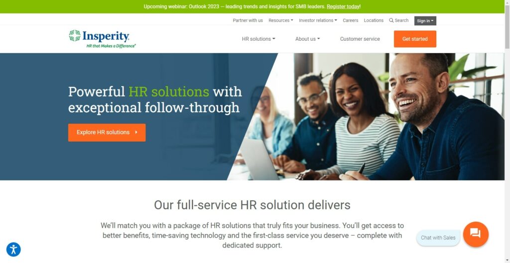 Insperity PEO HR Payroll Services