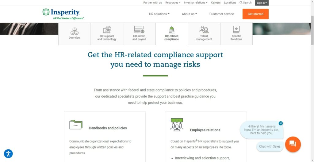 Insperity PEO Platform HR Services