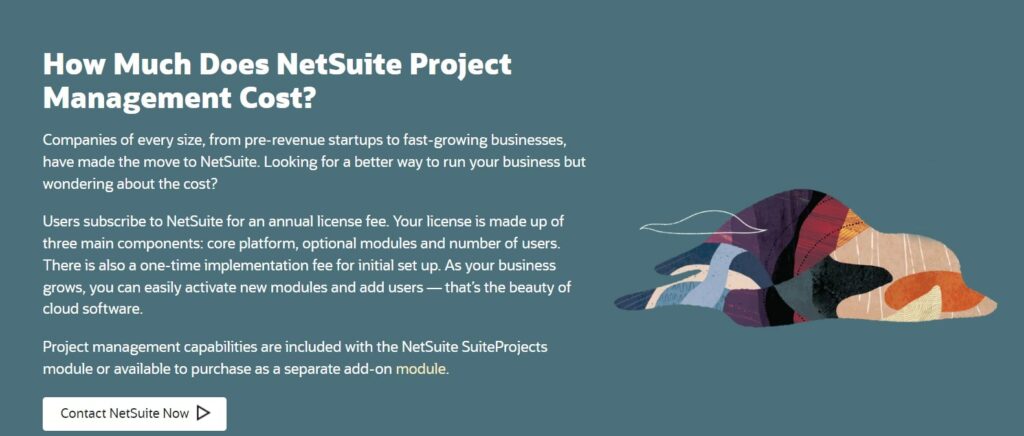 Oracle NetSuite Project Management Software Pricing