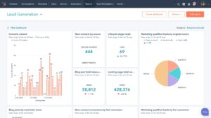 HubSpot CRM 解決方案潛在客戶生成功能