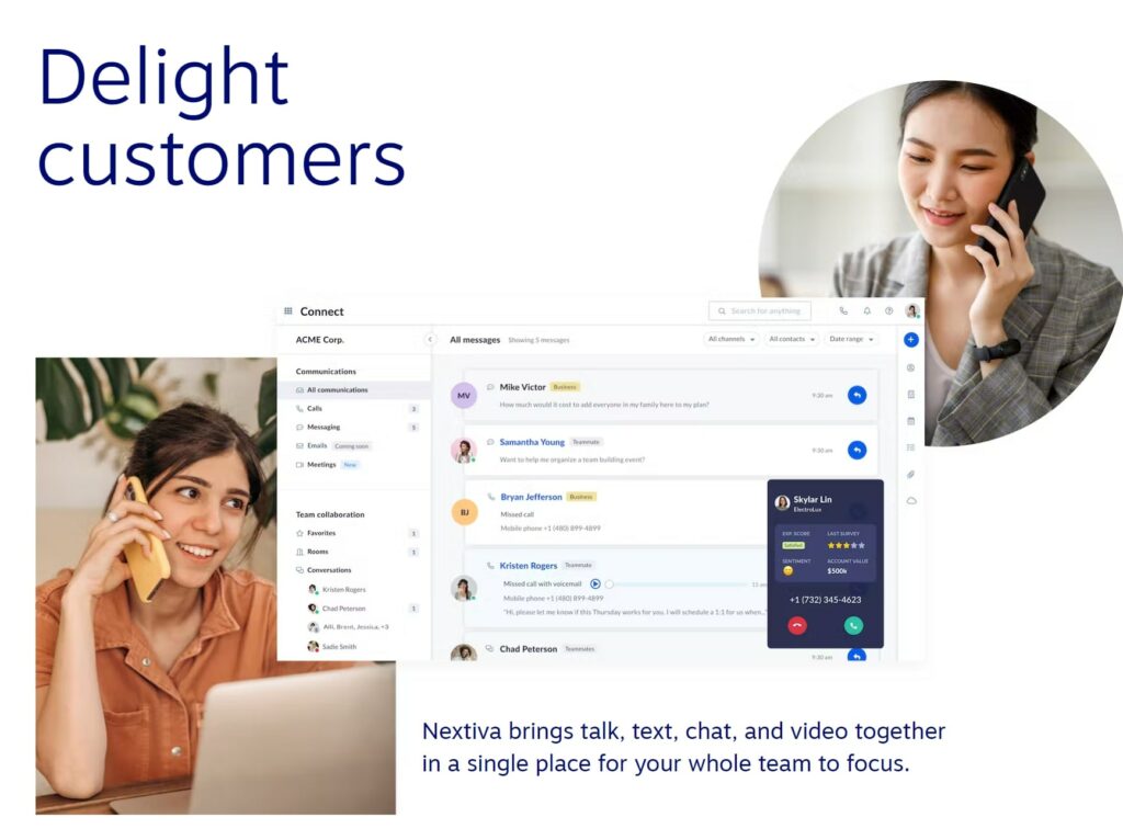 Nextiva 商務電話系統客戶支持