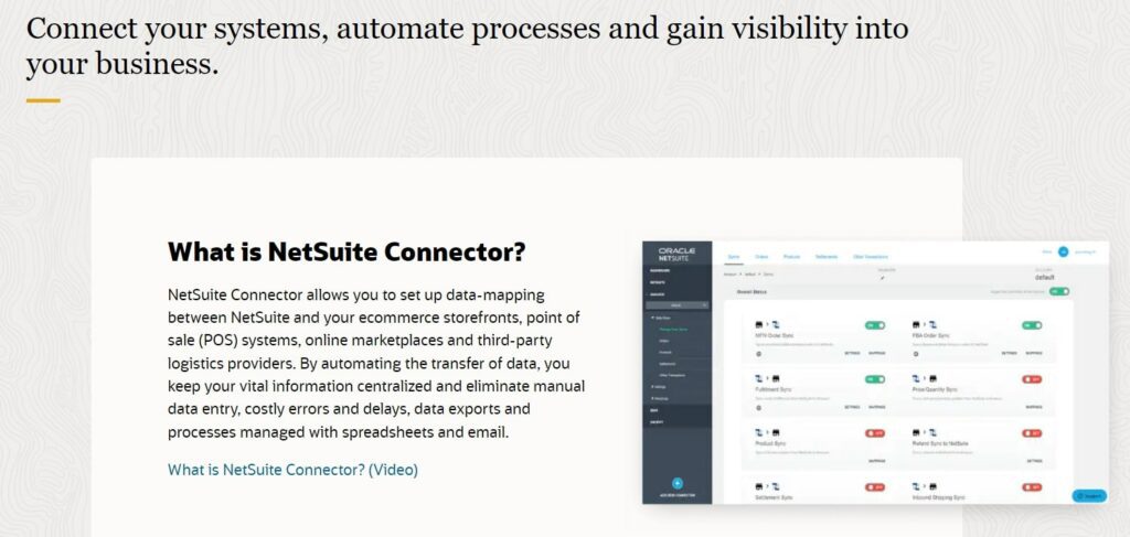 Oracle NetSuite CRM Connector