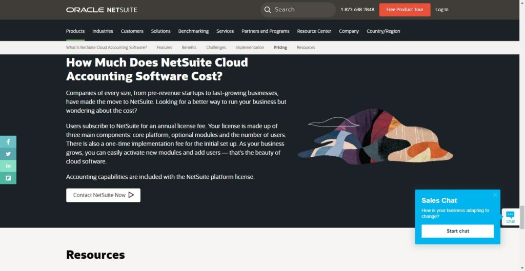 Oracle NetSuite Cloud Accounting software pricing