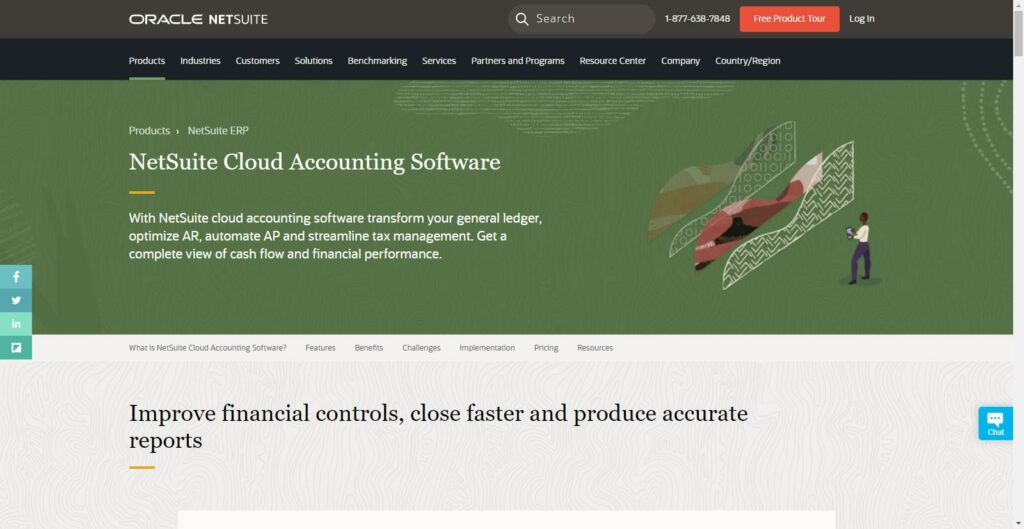 Oracle NetSuite Cloud accounting software
